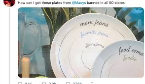Discover the latest trends in clothing, shoes and accessories. Macy S Pulls Mom Jeans Plates After Twitter Complaints We Missed The Mark Washington Times