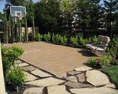 Make a note of the base size of your intended area right on scrap paper. 21 Patio Basketball Court Ideas Basketball Court Backyard Backyard Basketball Outdoor Basketball Court