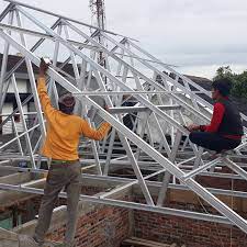 Bahan holo baja ringan cilegon steel, panjang ruangan 3 m x 5,70 m bahan yg terpakai sebanyak 10 batang, untuk asbes yg. Cara Memasang Baja Ringan Atap Rumah Cek Bahan Bangunan