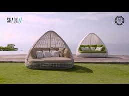 Skyline Design Shade Kubu Mushroom Rattan Garden Daybed Is A Large Daybed With A Grey Powder Coated Frame With Kubu Mushroom Ratt Outdoor Daybed Outdoor Daybed