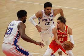 Sixers focused on defensive adjustments to slow down trae young in game 2. Wzzkh872cq1v4m