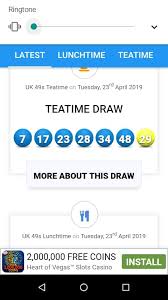 49s is drawn twice every day lunchtime and teatime. 7 17 28 48 34 23 29 Uk 49 S Lunchtime Teatime Results Facebook