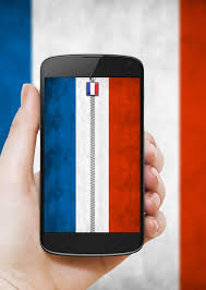 Bandeira francesa bonitas exibido em sua tela de bloqueio. Franca Bandeira Zipper Bloquei Para Android Apk Baixar