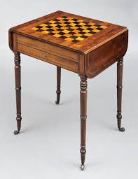 English Antique Regency Games Table Patinas