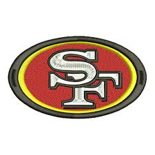 The black outline in the sf version was first used starting in 1989. San Francisco 49ers Embroidery Design Instant Download