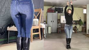 BoundHub - Tied up jeans pee 1