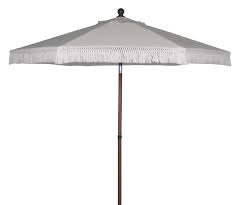 Umbrellas are also very common in many homes as they make the outdoor experience enjoyable. Better Homes Gardens Ventura 7 5 Fringe Push Up Tilt Patio Umbrella White Walmart Com Walmart Com