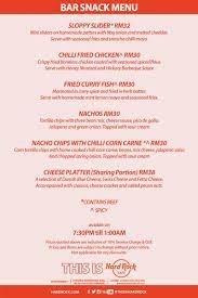 Hard rock cafe kk updated their profile picture. Hard Rock Cafe Kota Kinabalu On Twitter Special Bar Snack Menu At Hardrockcafekk Available From 7pm Onwards Thisishardrock Barsnacks Sabahtwt Kkcity Https T Co Iao2f1fqc5