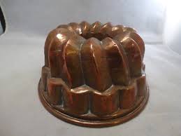 Antique English Jelly Pudding Art Copper Victorian Food Mold Jello Mold
