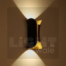 There are numerous styles and designers of outdoor wall lights, so it's worth. Lightwale Warm White Up Down Wall Light Black Gold 2 X 5w 2 Way Outdoor Light Id 21965159362
