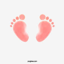Pink Watercolor Stereo Wind Footprints Of Newborn Babies Newborn Stereoscopic Pink Png Transparent Clipart Image And Psd File For Free Download Pink Watercolor Baby Clip Art Baby Footprints