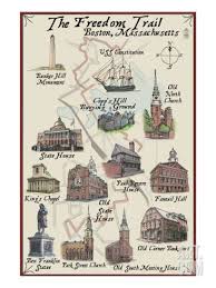 The Freedom Trail Boston Ma Art Print Lantern Press Art Com Freedom Trail Boston Freedom Trail Boston Travel