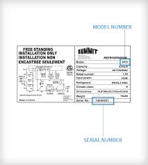 Refrigerator, summit counter depth bottom freezer. Replacement Parts Summit Appliance
