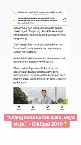 Dan menerusi posting terbaru di akaun cik epal pula, ternyatalah ada rasa tak puas hati dengan tuduhan disebut pengarah tersohor berkenaan. Pasal Beli Stroller Pon Boleh Jadi Hal Blogger Cik Epal Cikepal06 Blogspot Com Facebook
