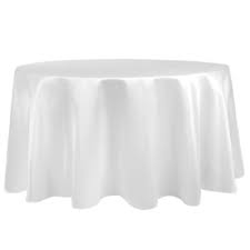 Add elegance to your decoration with luxurious tablecloths and table linen! Bed Bath Beyond For Ultimate Textile Duchess 90 Inch Round Tablecloth In White Accuweather Shop