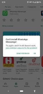 Unlike ios, though, android gives you the option to install apps from other places. Why Are Problem Creating Play Store Download Whatsapp Messenger Google Play Community