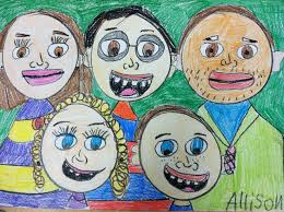 we heart art: First Grade Family Portraits!