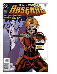 Having sired a daughter with the international assassin, cheshire, roy now juggles his time between operating as an independent superhero and working as a single father; Arsenal 4 1999 Dc Comic Book Sr10 Comic Books Modern Age Dc Comics Hipcomic