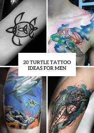 Colorful turtle tattoos on bicep. 20 Interesting Turtle Tattoo Ideas For Guys Styleoholic