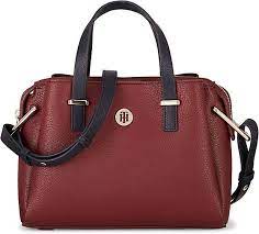 Das hochwertige leder verleiht jedem outfit einen hauch glanz und glamour. Tommy Hilfiger Tasche Core Med Satchel Bordeaux Gortz 48517902