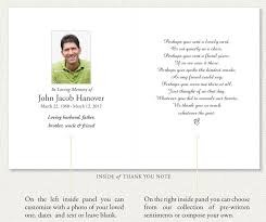 Memorial Thank You Notes By Memorial Prayer Cards Funeral Thank You Notes Prayer Cards Funeral Thank You