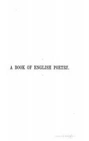 A book of English poetry; ed. by T. Shorter