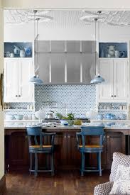 White kitchen blue moroccan tile backsplash. 15 Blue Kitchen Design Ideas Blue Kitchen Walls