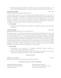 workforce development resume