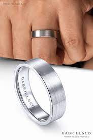 14k White Gold 6mm Satin Finish Men Mens Wedding Bands White Gold Band White Gold