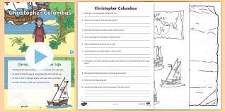 His four exploration journeys took him to the caribbean islands, the gulf of mexico, south america and. Christopher Columbus Powerpoint Task Setter And Activity Pack