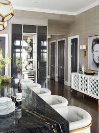 Inside A Glam Stylish And Sophisticated Saskatoon Penthouse Contemporary Dining Room Design House Styles Glamour Home