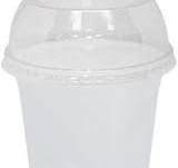 12 Oz Clear Plastic Cups PET Disposable Cold Cups With 2'' Dome Lids and  Straws | eBay
