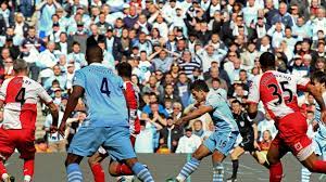 5:07 micah richards, joleon lescott and vincent kompany rewatch one of the most dramatic final game of a season as sergio aguero's last minute goal against qpr clinched manchester city's first ever. Remembering Sergio Aguero S Man City Title Winning Goal Five Years On Football News Sky Sports