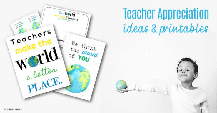 Planning Teacher Appreciation Week Celebrations: We Think the World of You