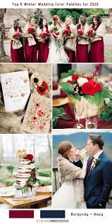 Top 8 Winter Wedding Color Palettes For 2020 Colorsbridesmaid