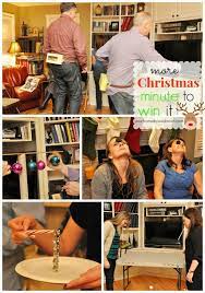 Give each player a candy cane to put in his mouth with the hook end down. More Christmas Minute To Win It Games Your Homebased Mom