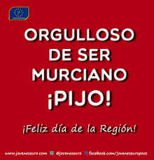 Día de la región de murcia. Aso Jovenes Europeos Auf Twitter Feliz Dia De La Region De Murcia A Todos Los Que Sois U Os Sentis Murcianos Murcia Http T Co Rukm7zppac
