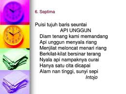 Pengertian Dan 4 Contoh Puisi Septima Dalam Bahasa Indonesia