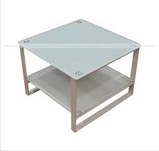 A blue coffee table is a quite unusual piece of furniture since we used to more calm and natural tones. Coffee Table With Glasstop Blue Crown Furniture