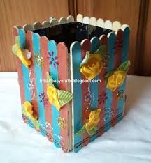 How do i make a large picture frame from ice cream sticks? Easy Crafts Explore Your Creativity Ice Cream Stick Penstand Craft Stick Crafts Ice Cream Stick Craft Craft Stick Projects