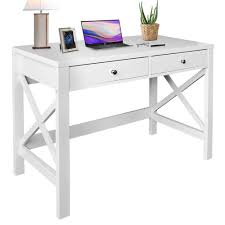 Today's office computer desk is sleek and stylish. Choochoo Home Office Desk Writing Computer Table Modern Design White Desk With Drawers Makeup Vanity Table Buy Online In Botswana At Botswana Desertcart Com Productid 165672174