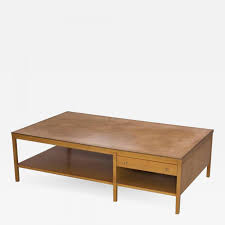 They are made of solid maple. Paul Mccobb Rare Paul Mccobb Coffee Table With Leather Top For Calvin