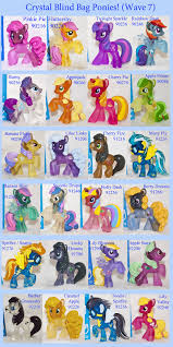 new ultra pretty crystal blind bag chart my little pony