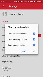 Multiple features like privacy, customization, ad blocking and downloads can all be managed with a single tap. Clear Cookies History Cache On Opera Mini Android About Device