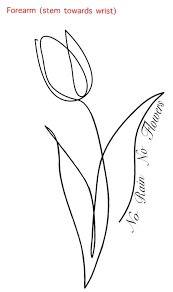 Beautiful floral cards with realistic flowers rose and lilly ve. Tulip Tattoo Tulip Tattoo No Rain No Flowers Oak Leaf Tattoos