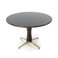 All the glass is toughened to uk safety standards. Italian Mid Century Black Glass Round Top Dining Table 1950s 101290