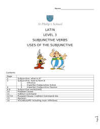 Subjunctive Verbs Doc Template Pdffiller