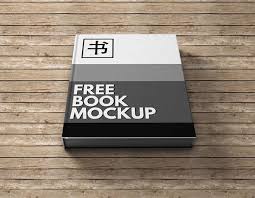 Book cover mockup on a gray studio background. 70 Free Hardcover Paperback Book Mockup Psd Files