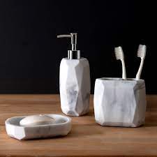 Complete your bathroom oasis with luxurious thick and plush bath towels from better homes & gardens at walmart. Better Homes Gardens 3 Piece Sculpted Marble Bath Accessory Set Walmart Com Walmart Com