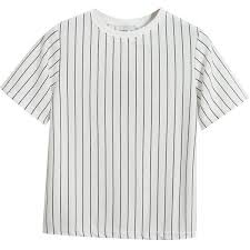 Black And White Striped Shirt And Shorts Chicnova Fashion Straight Stripes Print Short Sleeves T Shirt 12 Liked On Polyvore White Short Sleeve Shirt White Stripes Shirt Striped Short Sleeve Shirt